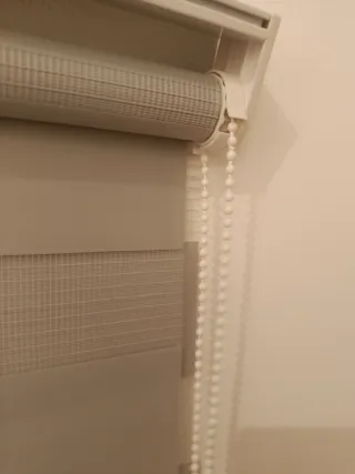 4 Tende a rullo notte/giorno grigi INSPIRE 90x190