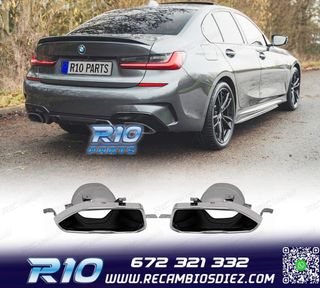 COLAS DE ESCAPE BMW G20 G21 23-25 LOOK M PERFORMANCE PLATA