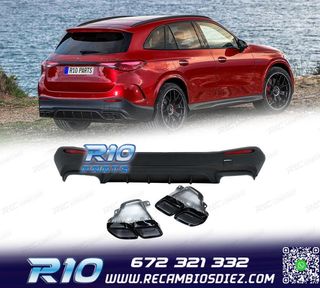 DIFUSOR MERCEDES GLC W254 23- LOOK AMG GLC63 NEGRO