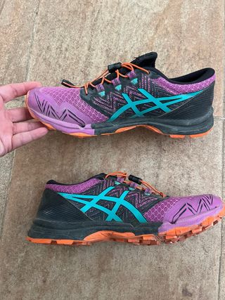 Deportivas Asics Talla 39 Morado Naranja