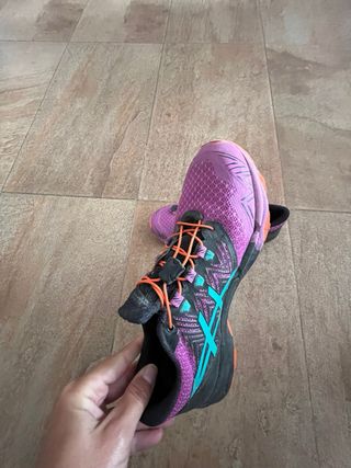Deportivas Asics Talla 39 Morado Naranja