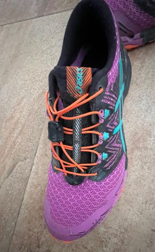 Deportivas Asics Talla 39 Morado Naranja