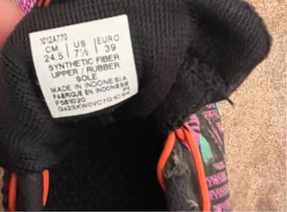 Deportivas Asics Talla 39 Morado Naranja