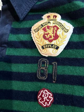 Jersey Replay Rayas Verde y Azul