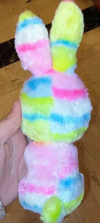Peluche coniglietto arcobaleno ty