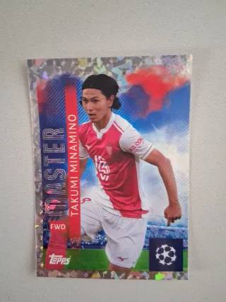 CROMO, MASTER, TOPPS, TAKUMI MINAMINO, UEFA CHAMPI