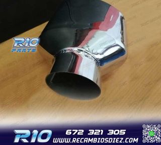 COLA ESCAPE OVALADA ACERO INOX TIPO RS4 CUPRA 2 LADO IZQ