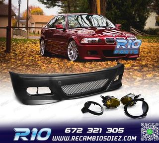 PARAGOLPES DELANTERO BMW E46 99-05 LOOK M3 + NIEBLAS AMARILL