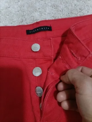 Shorts Zara y Tintoretto Rojos