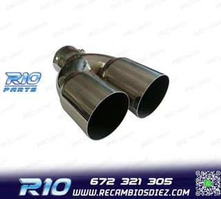 COLA ESCAPE REDONDA DOBLE ACERO INOX