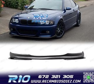 SPOILER LIP BMW E46 98-07 LOOK M3 NEGRO MATE