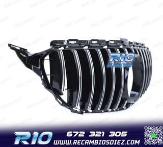 PARRILLA MERCEDES W205 S205 14-18 LOOK AMG GT NEGRO CROMO