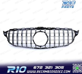 PARRILLA MERCEDES W205 S205 14-18 LOOK AMG GT NEGRO CROMO