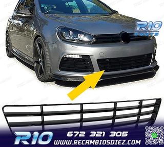 REJILLA PARAGOLPES VOLKSWAGEN VW GOLF 6 5K1 09-13 R20 NEGRO