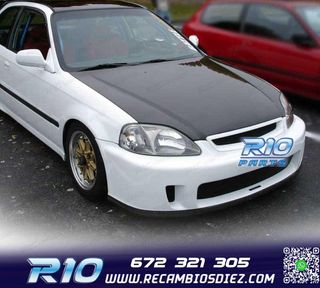 PARAGOLPES DELANTERO HONDA CIVIC 96-98 LOOK N1