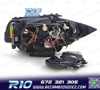 FAROS BMW E81 E87 E82 E88 OJOS ANGEL FONDO CROMO GRIS