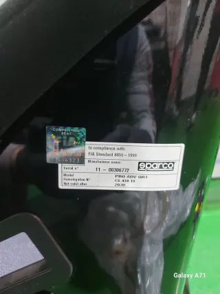 Asiento de competición Sparco