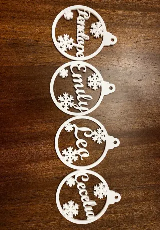 Bolas Navidad Personalizadas Impresas 3D