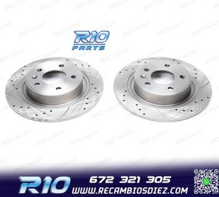 DISCOS DE FRENO PARA FIAT PERFORADOS RANURADOS