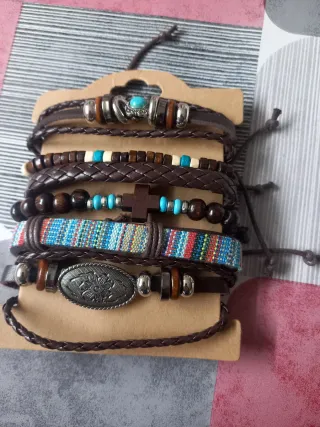 Pulseras de imitación Cuero