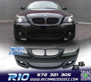 PARAGOLPES DELANTERO BMW E60 E61 03-07 LOOK M5 PDC + NIEBLAS