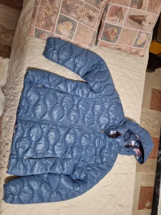 Giubbotto donna double face blu