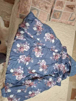 Giubbotto donna double face blu