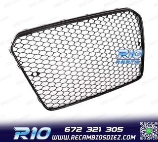PARRILLA AUDI A5 12-16 LOOK RS5 NEGRO BRILLO