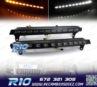 KIT LUZ DIURNA LED DRL + INTERMITENTE AUDI Q7 2006 2007 08-0