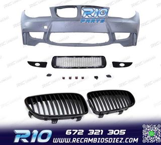 PARAGOLPES DELANTERO BMW E81 E87 E82 04 -13 LOOK 1M + PARRIL