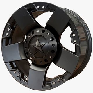 4 llantas 775 rockstar 9x17 et 15 6X139.7 BLACK