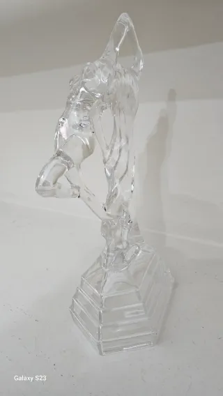 Scultura vintage cristallo Art Déco