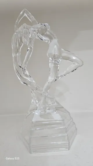 Scultura vintage cristallo Art Déco