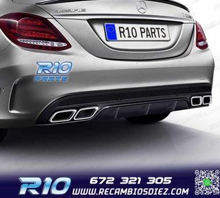 ALERON SPOILER MERCEDES CLASE C W205 14-21 LOOK AMG NEGRO BR