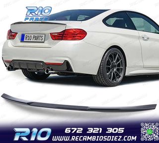 ALERON SPOILER BMW F32 13-18 LOOK M4 NEGRO BRILLO