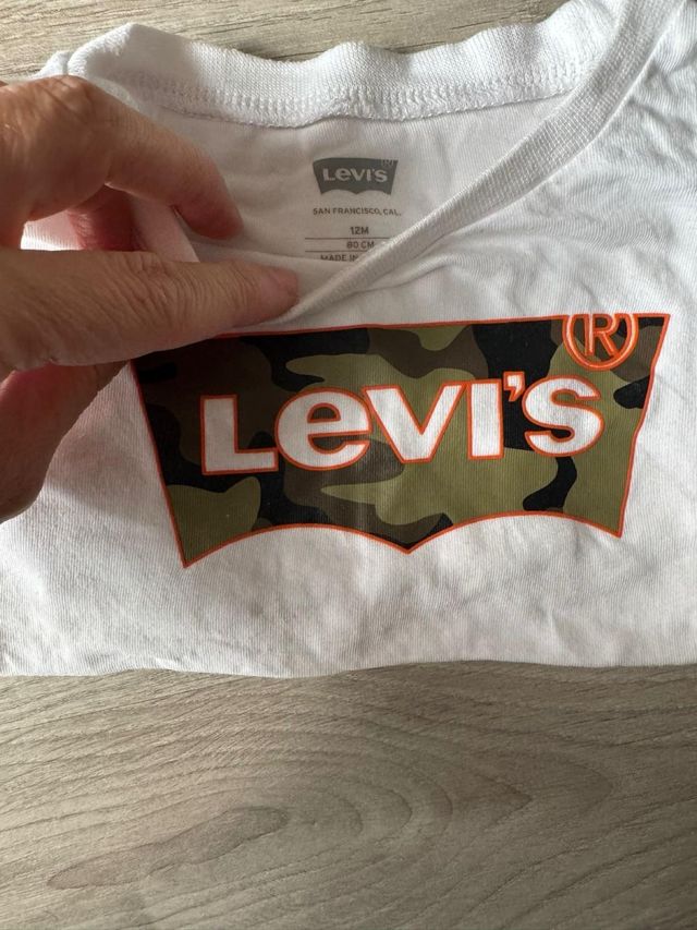 Camiseta Levi's niño 12M Camuflaje