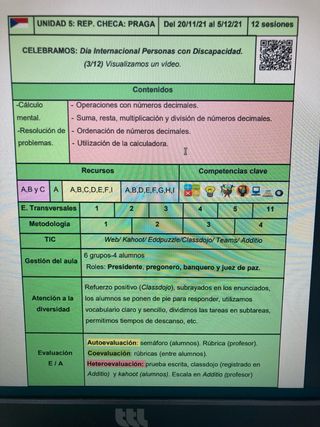 Material Propio Programación Oposiciones Primaria