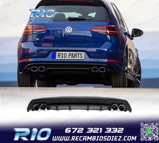 DIFUSOR VOLKSWAGEN VW GOLF 7.5 17-20 LOOK R