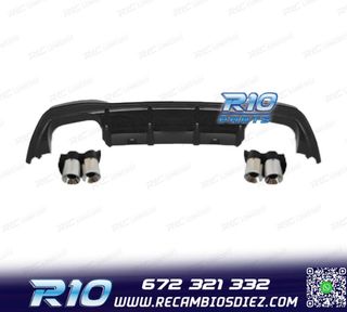 DIFUSOR VOLKSWAGEN VW GOLF 8 21-23 LOOK R DOBLE SALIDA + CO