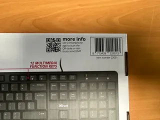 Teclado Trust Ziva USB Negro