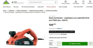 Cepilladora Black & Decker KW712-QS