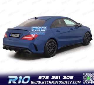 DIFUSOR MERCEDES CLA C117 16-19 LOOK AMG NEGRO BRILLO + COLA