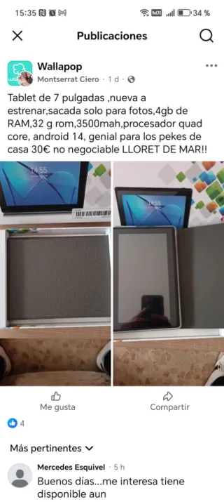 Tablet 7 Android 14 4GB RAM 32GB