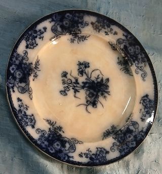 Piatto antico Windsor Flowers