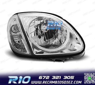 FAROS MERCEDES CLASE SLK R170 96-04 FONDO CROMO