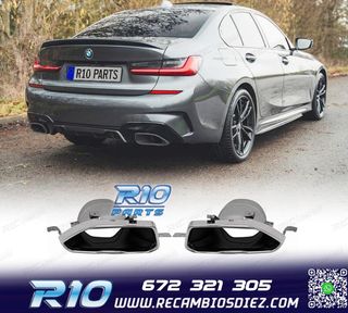 COLAS DE ESCAPE BMW G20 G21 23-25 LOOK M PERFORMANCE PLATA