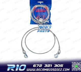 CABLE DE ACERO REMOLQUE CON DOBLE GANCHO