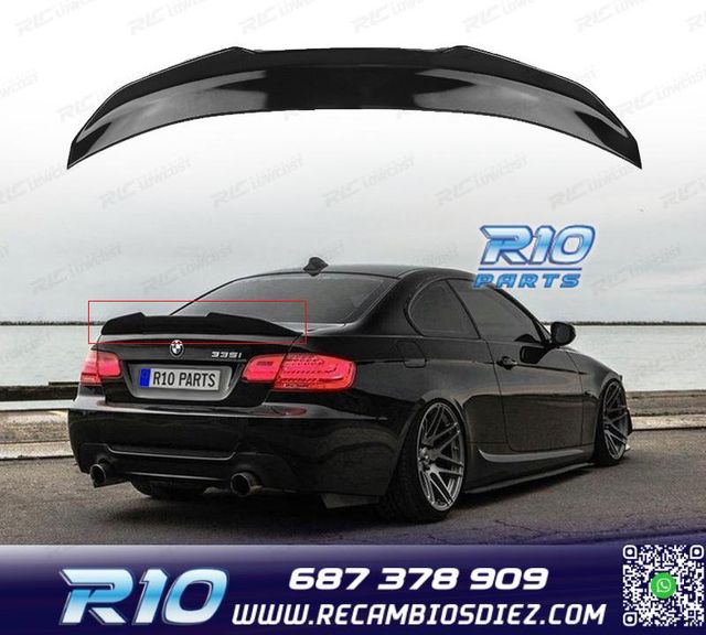 ALERON BMW E92 E93 LOOK PSM NEGRO BRILLO