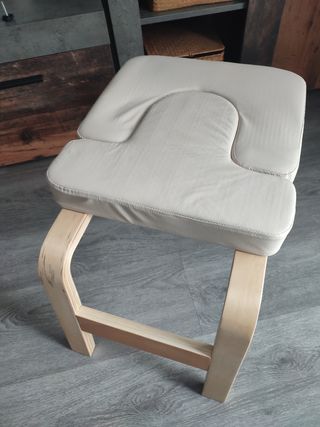 Banco Yoga Madera y Cuero