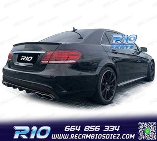 DIFUSOR MERCEDES CLASE E W212 SEDAN 13-16 LOOK AMG E63 + COL